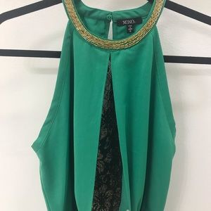 Xoxo top with peekaboo lace